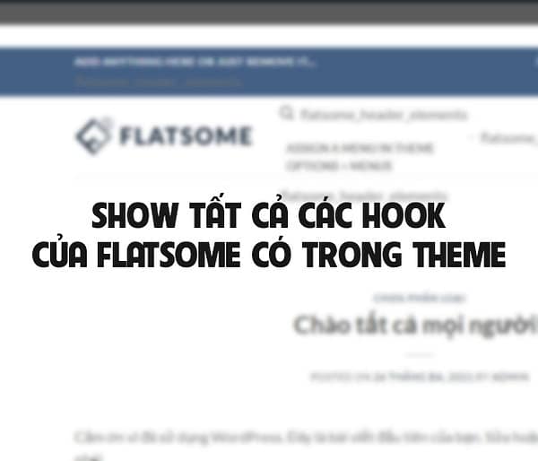 Hướng dẫn cách show toàn bộ các hook có trong Theme Flatsome